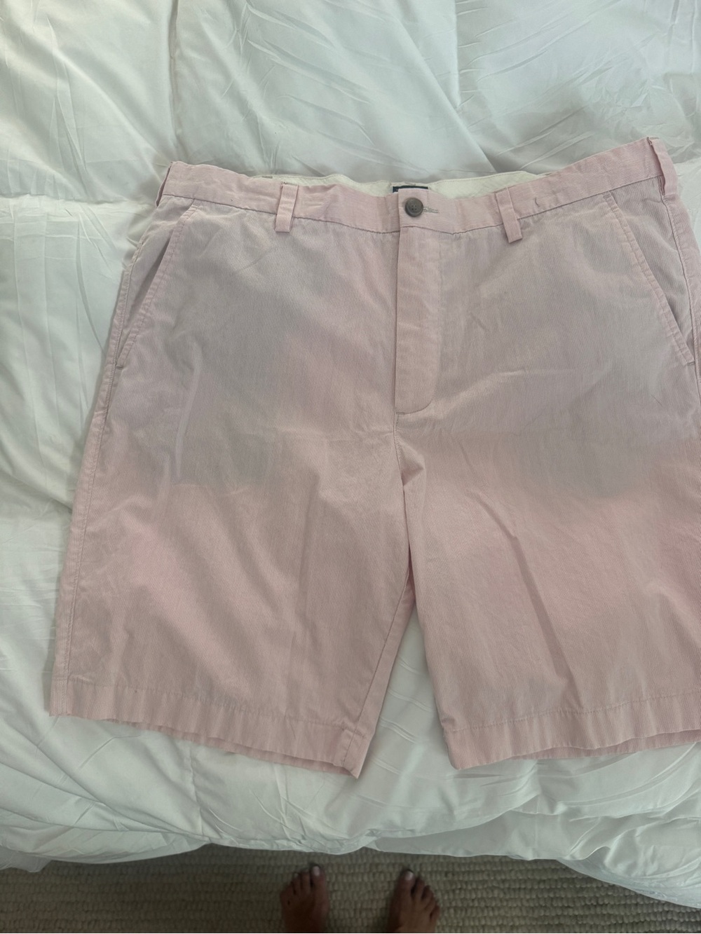 J. Crew Light Pink Flat-Front Men's Shorts 38